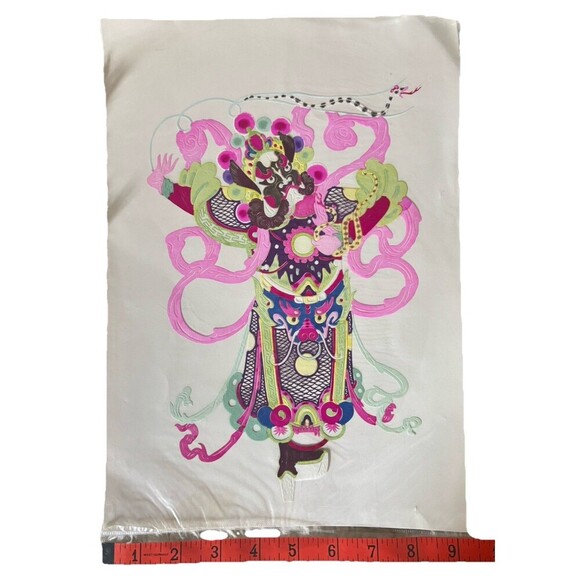 3 Vintage Unframed 9”x13”Chinese Paper Cuts Cuttings Cut Outs Jianzhi Hand Made - Picture 4 of 9